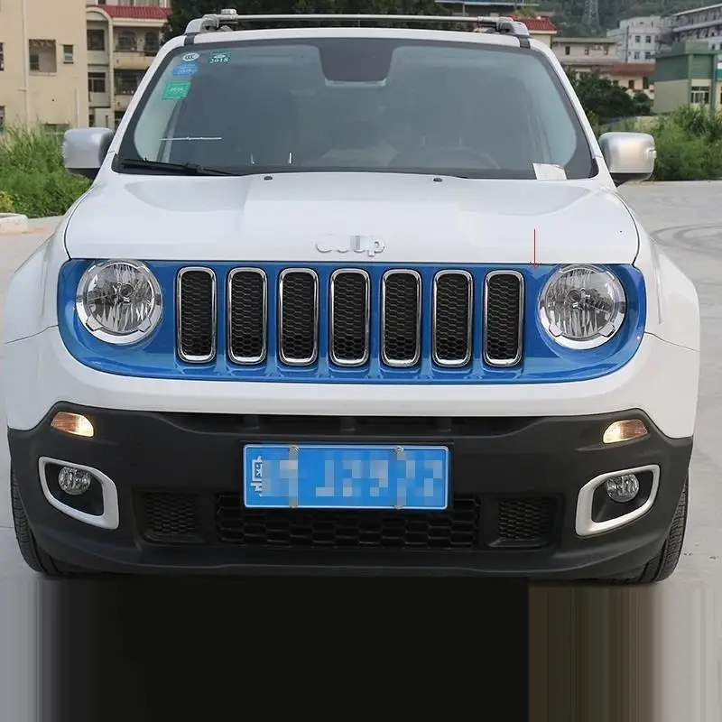 

Grille exterior Excent automovil decorative parts car styling decoration sticker strip accessories 16 17 FOR JEEP Renegade