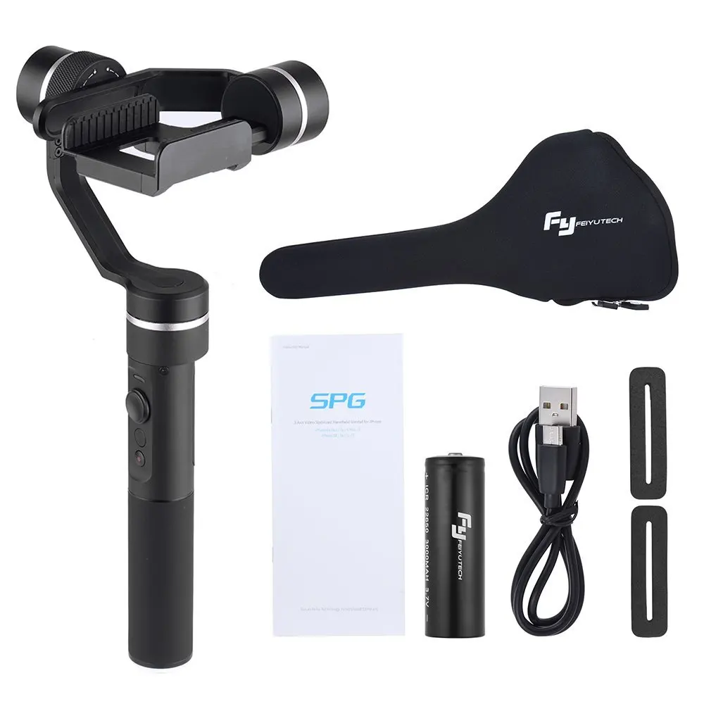 

Feiyu SPG 360 Limitless bluetooth 3 Axis Handheld Steady Gimbal Camera Mount for Gopro Hero5 /4/3+/3 iPhone SAMSUNG Sony Camera