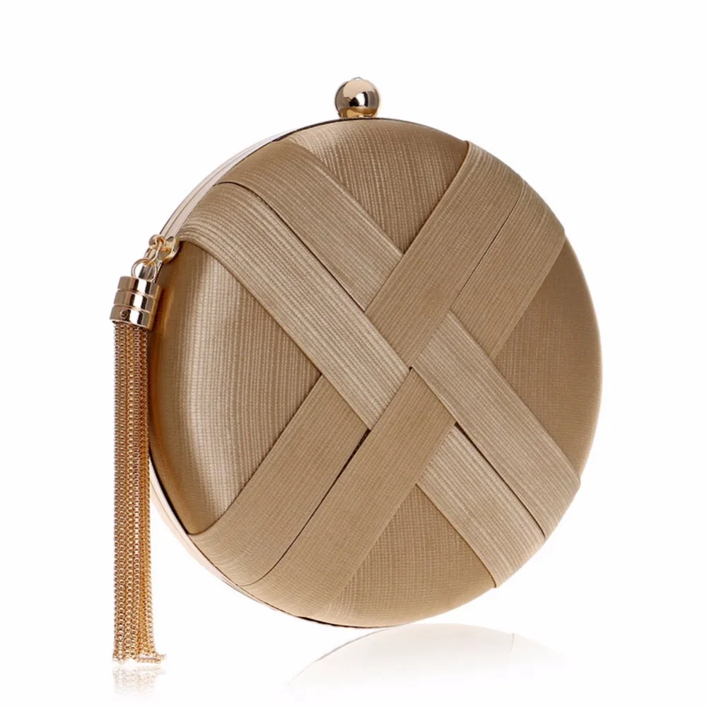 Luxury Evening Bags Desinger Handbags Fashion Vintage Tassel Women's Purse Clutch Wedding Wallet Round Clutch Shoulder Party Bag