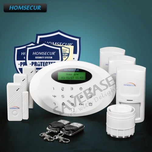 

HOMSECUR Wireless GSM SMS Autodial Home Security Alarm System With SOS Intercom M3GB