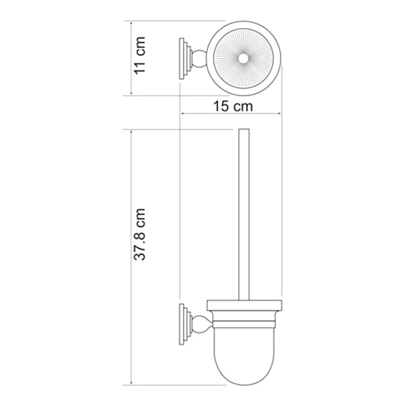 Ёршик WasserKRAFT Ammer K-7027 (Металл, покрытие \
