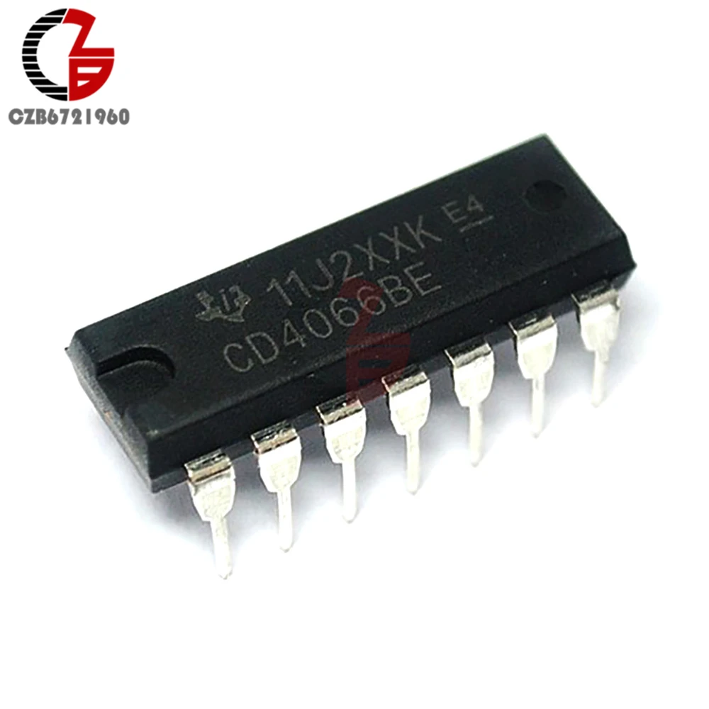 100 шт. CD4066BE CD4066 DIP-14 TI CMOS QUAD Двусторонний переключатель IC | Обустройство дома