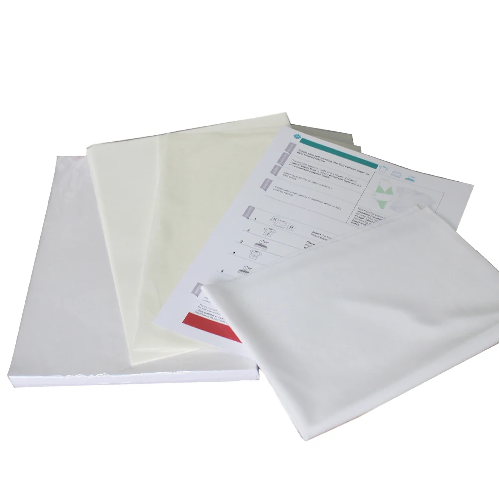 

NEW! Hot Sale! 100 sheets A4 No Cut Heat Transfer paper Dark Transfer Paper Self Weeding AB Laser Transfer Paper for Dark Fabric