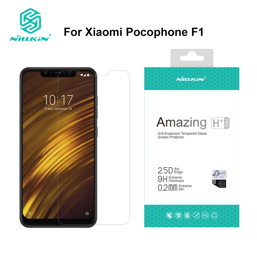 Защитная пленка для экрана xiaomi pocophone f1 6,18 дюймов NILLKIN Amazing H/H+ PRO 9H из закаленного стекла pocophone f1 для xiaomi