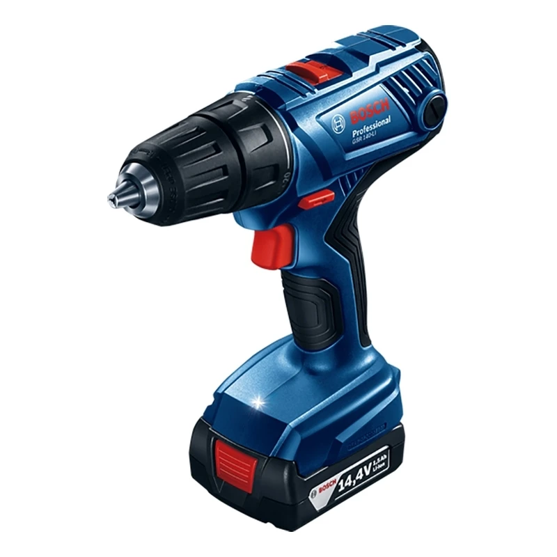 Дрель-шуруповерт аккумуляторная Bosch GSR 140-LI (2 Li-ion батареи 14.4 В емкостью 1,5 Ач. 2 скорости, подсветка, кейс)