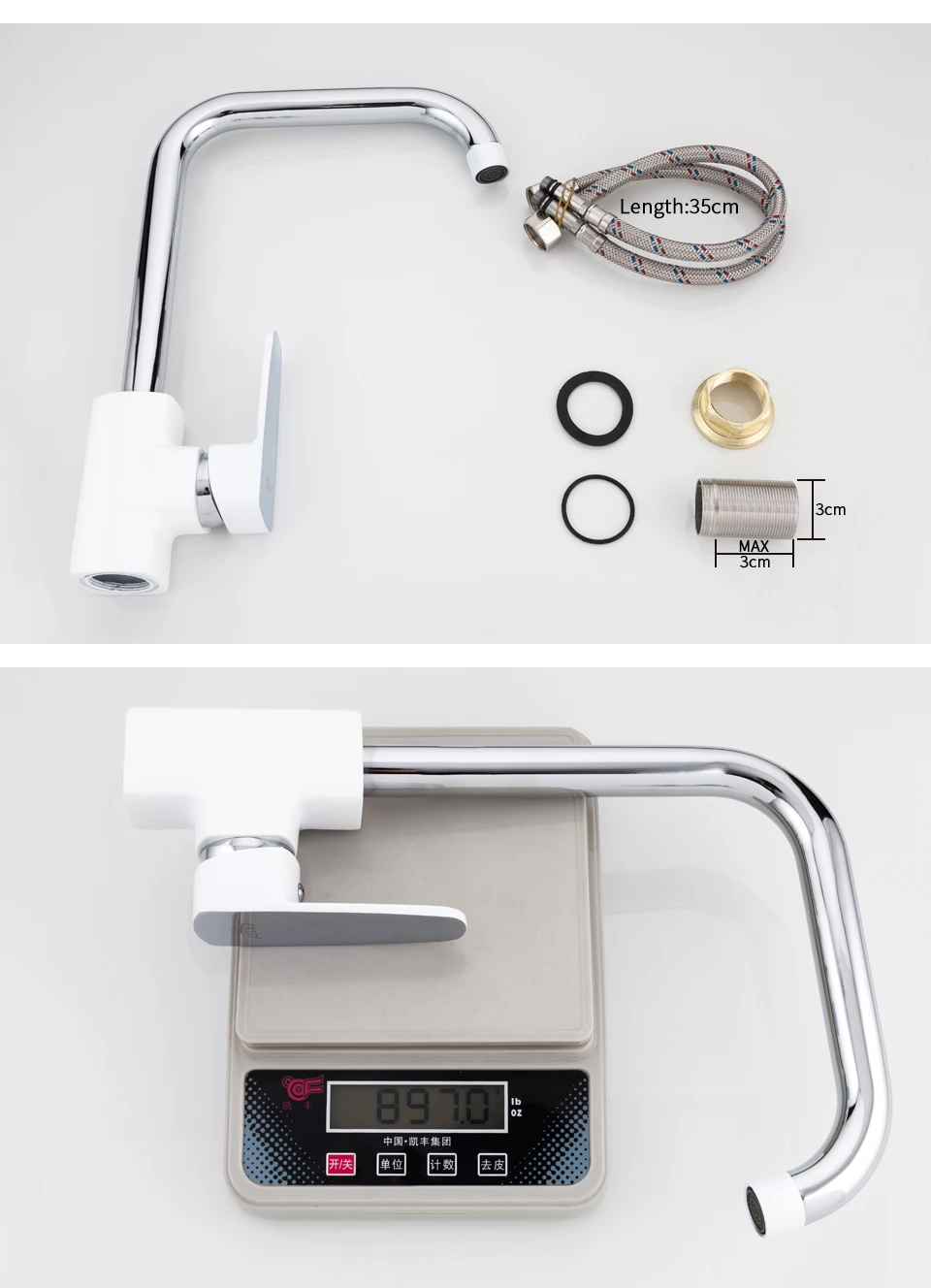 white kitchen faucets 10