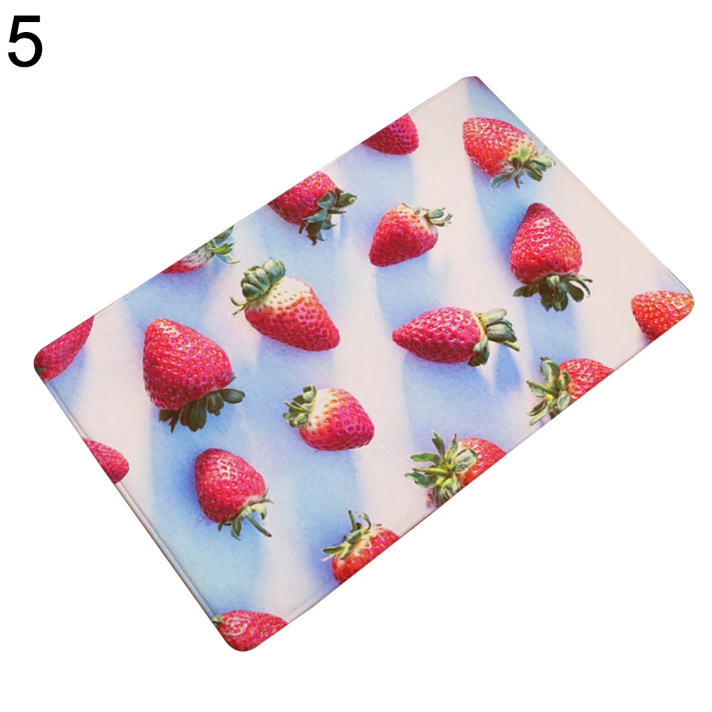 Strawberry Fruit Print Floor Door Mats Rug Doormats Indoor Outdoor Home