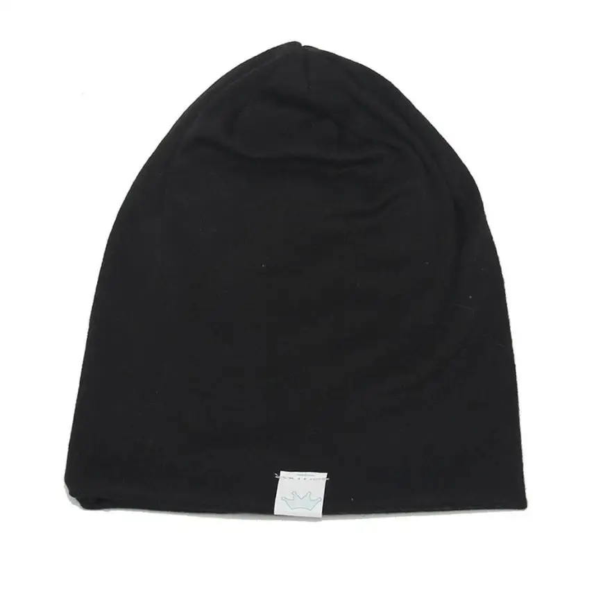 MUQGEW зимняя детская шапка для маленьких мальчиков и девочек; хлопковая мягкая теплая шапка; шапочка; Детские костюмы; Chapeu Infantil; Z06 - Цвет: Black