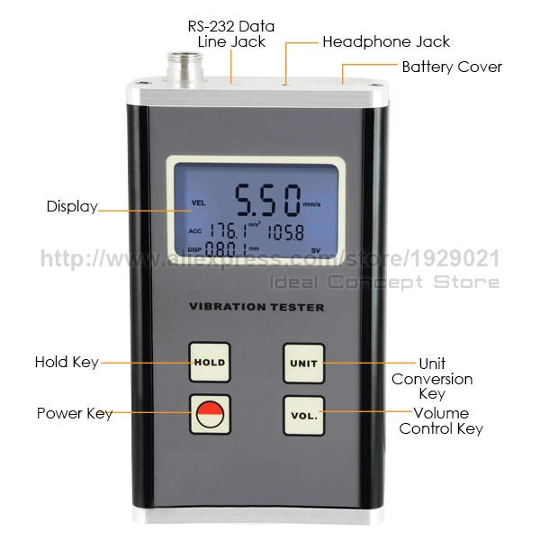4-Ideal-Concept-vibration-meter-VM-6370-Parts