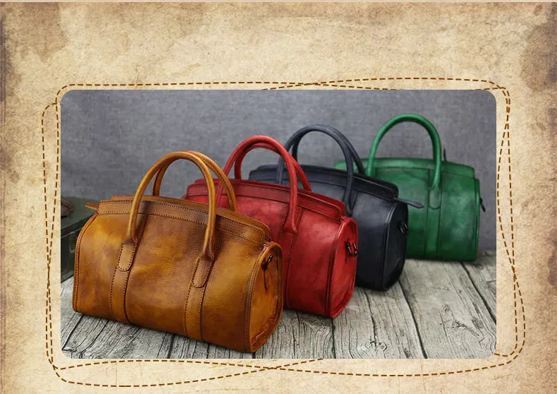 high quality genuine leather women handbag vintage cowhide shouder bag 4colors C14