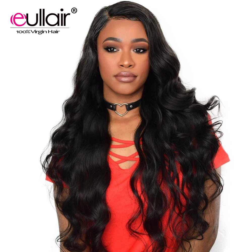 

eullair Lace Front Human Hair Wigs For Black Women Glueless Remy Brazilian Body Wave Lace Front Wig Pre-Plucked with Baby Hair
