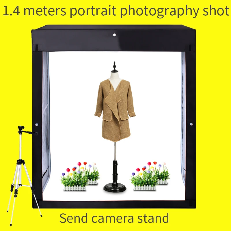 

120*50*140CM Dimmable Led Light Softbox Studio Photo Box photography Studio Light Room Shooting For Kids Clothing
