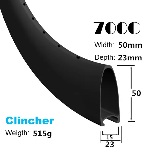

Light weight full carbon 50mm clincher road rims road bicycle CARBON wheel set 700C*50mm rims cycling rim 23/25mm