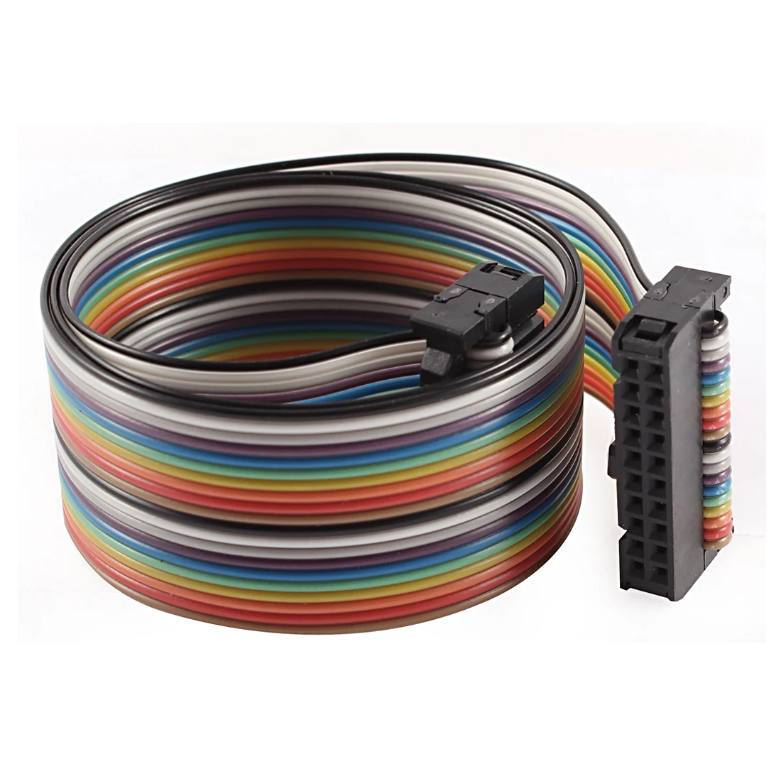 

UXCELL 2.54Mm Pitch 20 Pin 20 Way F/F Connector Idc Flat Rainbow Ribbon Cable 48Cm