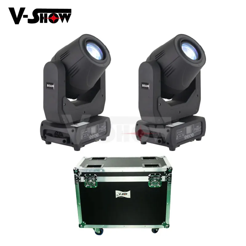 

New Version 2pcs With Flight Case 150W Moving Head Light Professional Dj Gobo Beam Fixture Stage Lighting For Disco Bar