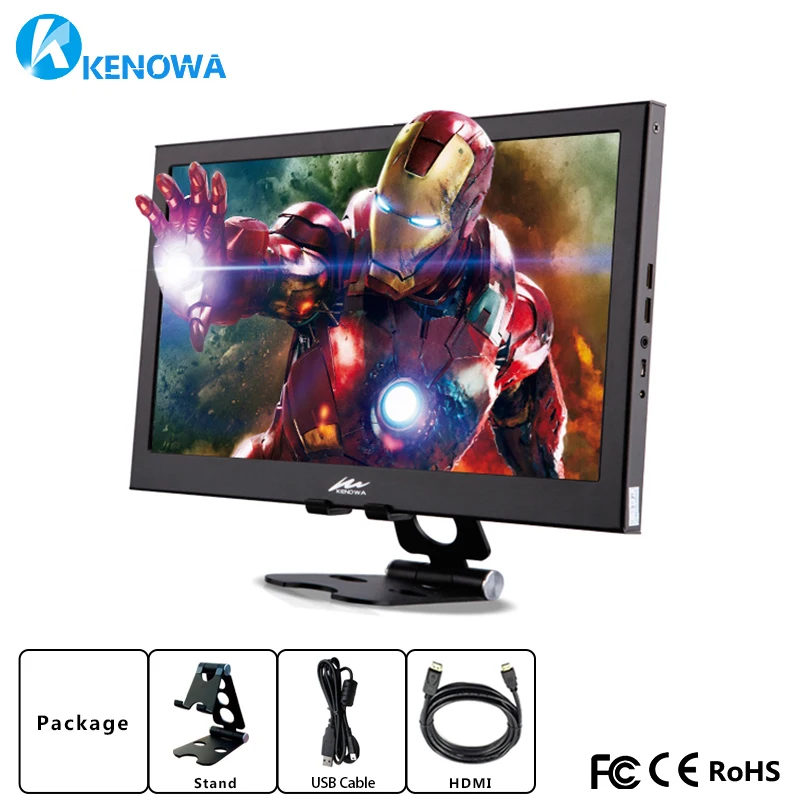 

1920x1080 IPS 13.3 Inch Portable Computer Monitor PC HDMI PS3 PS4 Xbox360 1080P LCD LED Display for Raspberry Pi 3 B 2B Laptop