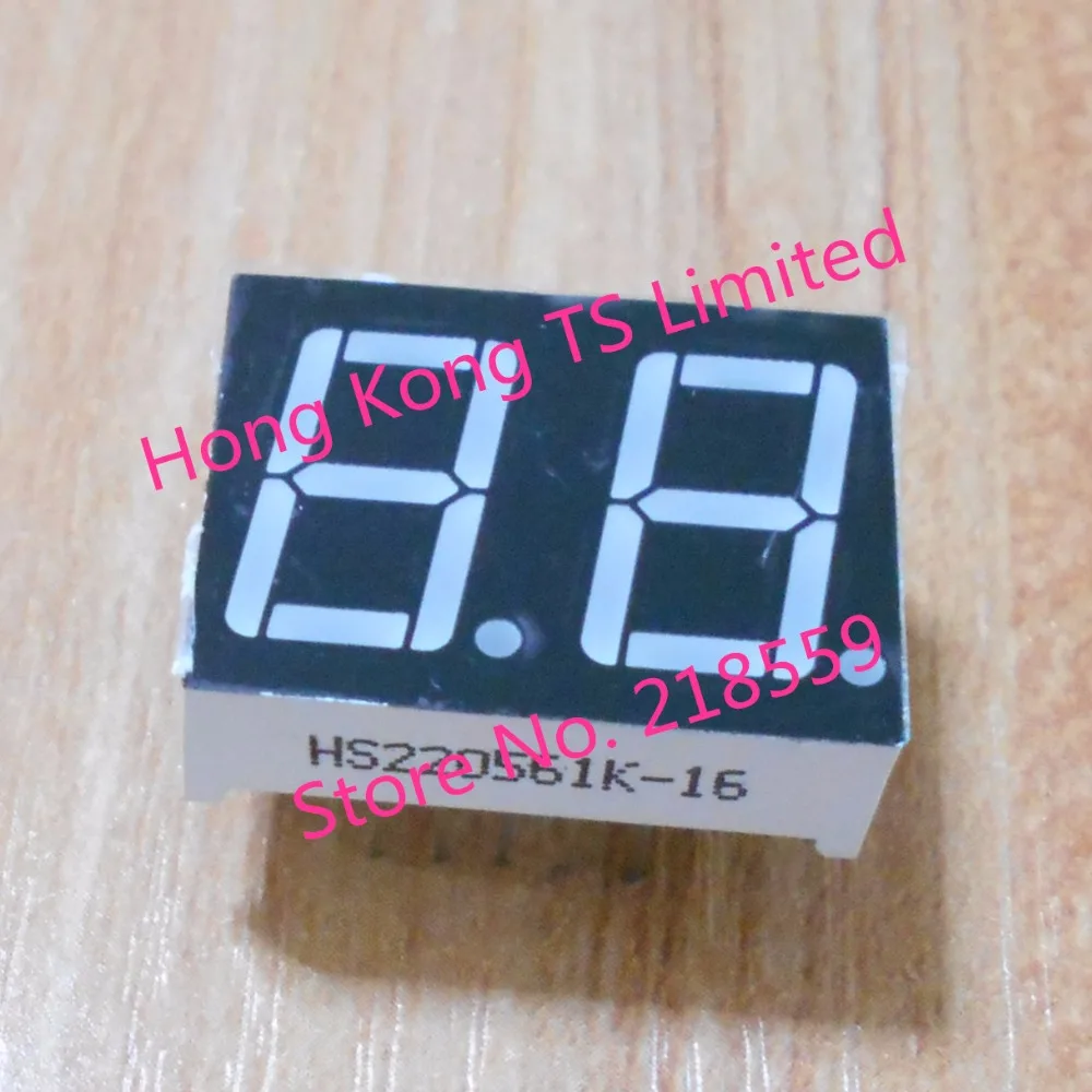 0.56 inch digital tube 10 pin 2 bit common cathode / anode red 2-bit highlight display | Электроника