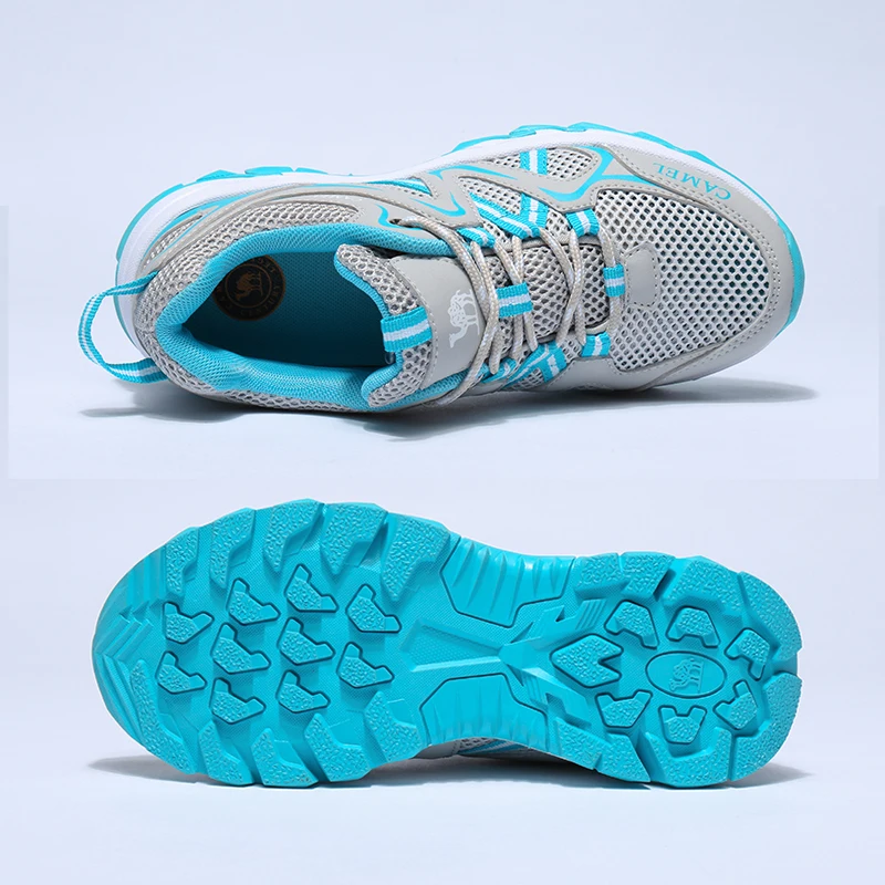  CAMEL Women Outdoor Hiking Shoes Mesh Breathable Non-slip Anti-impact Travel Trekking Hiking Trail 