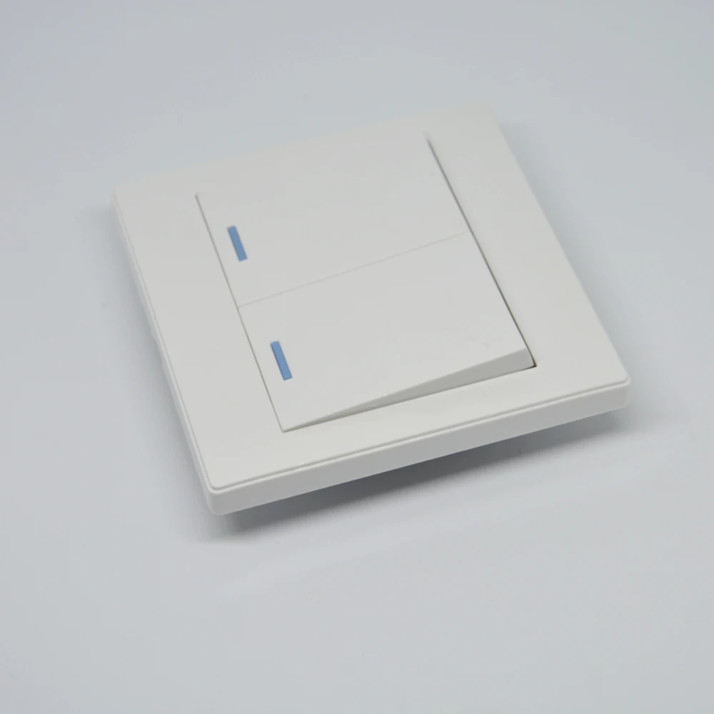 10Pcs Wall Mounted 86mm Door Access Control System Exit Button Release Switch 2 in 1 Panel NO to NC Signal Lamp Switch 10A
