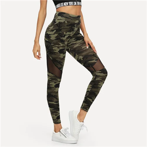 womens camo crop pants