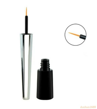 

2.5ml eyeliner black tube silver lid ,cosmetic cotainer, eyeliner container ,make up empty tube ,plastic bottle #wqe