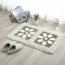 Ковер с лепестками для гостиной хлопок chenill коврик нескользящий мягкий 45*70 см Пушистый ванной напольный коврик для спальни ковер