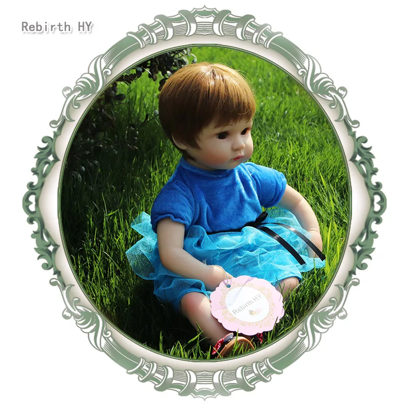 Новый Design40cm Силиконовые Возрождается Ребенка Куклы Boneca Realista Reborn Для Принцессы
