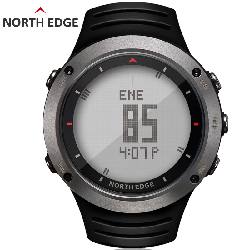NORTH EDGE Men's sport Digital watch Hours Running Swimming sports watches Altimeter Barometer Compass Thermometer Weather men