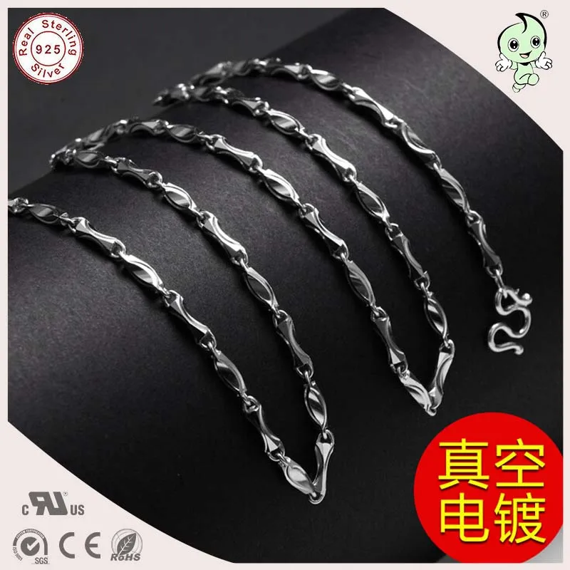 

Cool Casual 50CM Length 925 Sterling Silver Thicker Man Necklace Chain