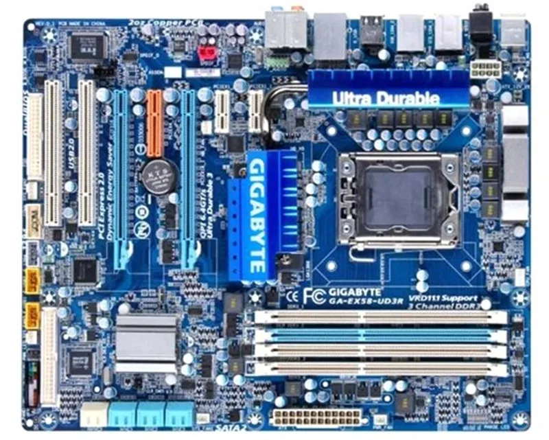 

original motherboard Gigabyte GA-EX58-UD3R EX58-UD3R 1366 pin X58 Desktop mainboards support L5639 L5520
