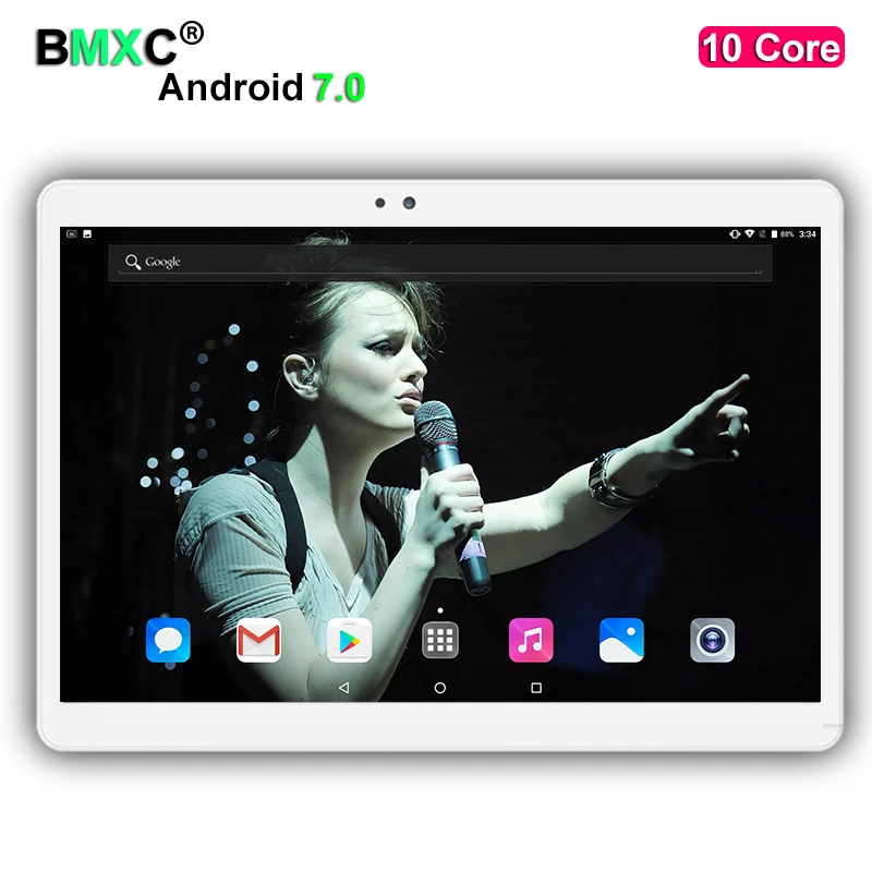 Free Shipping 10 inch tablet pc Deca 10 core MTK6797 3G 4G GPS Android 7 0