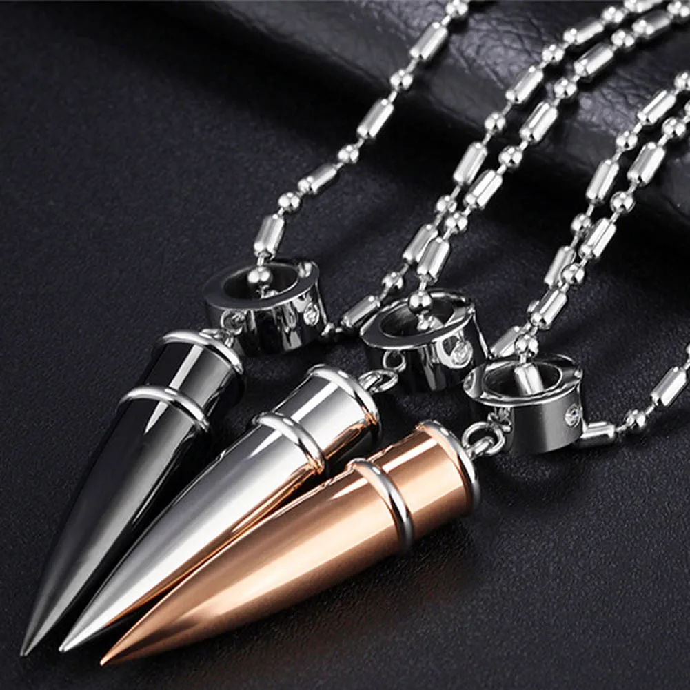 Buy Cool Man's Bullet Pendant Necklaces New Fashion
