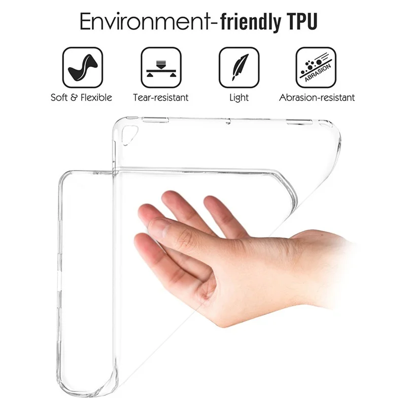 TPU чехол для iPad Pro 12 9 2017 A1670 A1671 прозрачный защитный планшета Чехол дюймов 2020 ТПУ