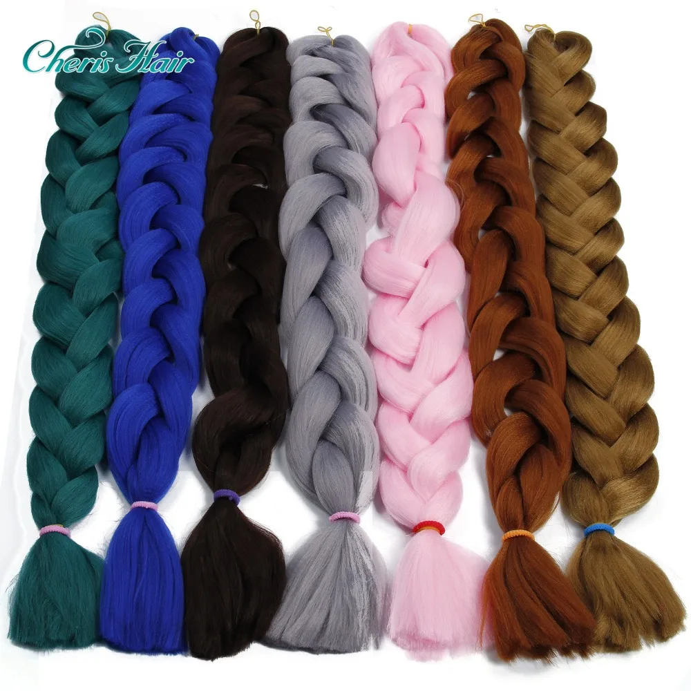 

Kanekalon hair 82 Inch 165g Synthetic Kanekalon Hair Black Brown Red Pink Purple Long Jumbo Braids Crochet braids box hair