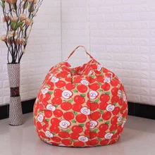 

Hot Sale 2018 High Quality Large Kids Storage Bean Bag Stuffed Animal Plush Toy Soft Pouch Fabric Chair New