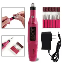 Ногтей Электрический аппарат для маникюра Фрезерное долото набор для педикюра машина ЕС/США Plug гель для снятия полировки ногтей фрезы комплект