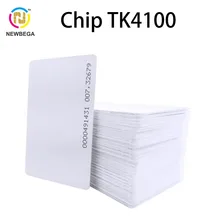 10 шт. RFID TK4100 ID карта обычная белая карта с защитной пленкой для печати Zebra Evoil ПВХ карта для контроля доступа