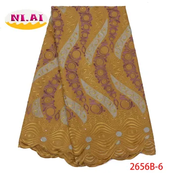 

Nigerian Cotton Lace Fabric, Green Swiss Voile Lace In Switzerland, Wedding Dry Lace Dresses, Mr2656b