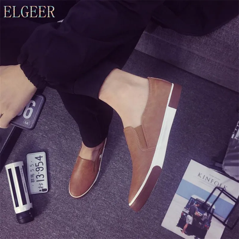 ELGEER 2018 Spring new men's casual shoes men's flat bottom breathable men's fashion classic outdoor canvas men's shoes ELGEER 2018 Spring new men's casual shoes men's flat bottom breathable men's fashion classic outdoor canvas men's shoes
