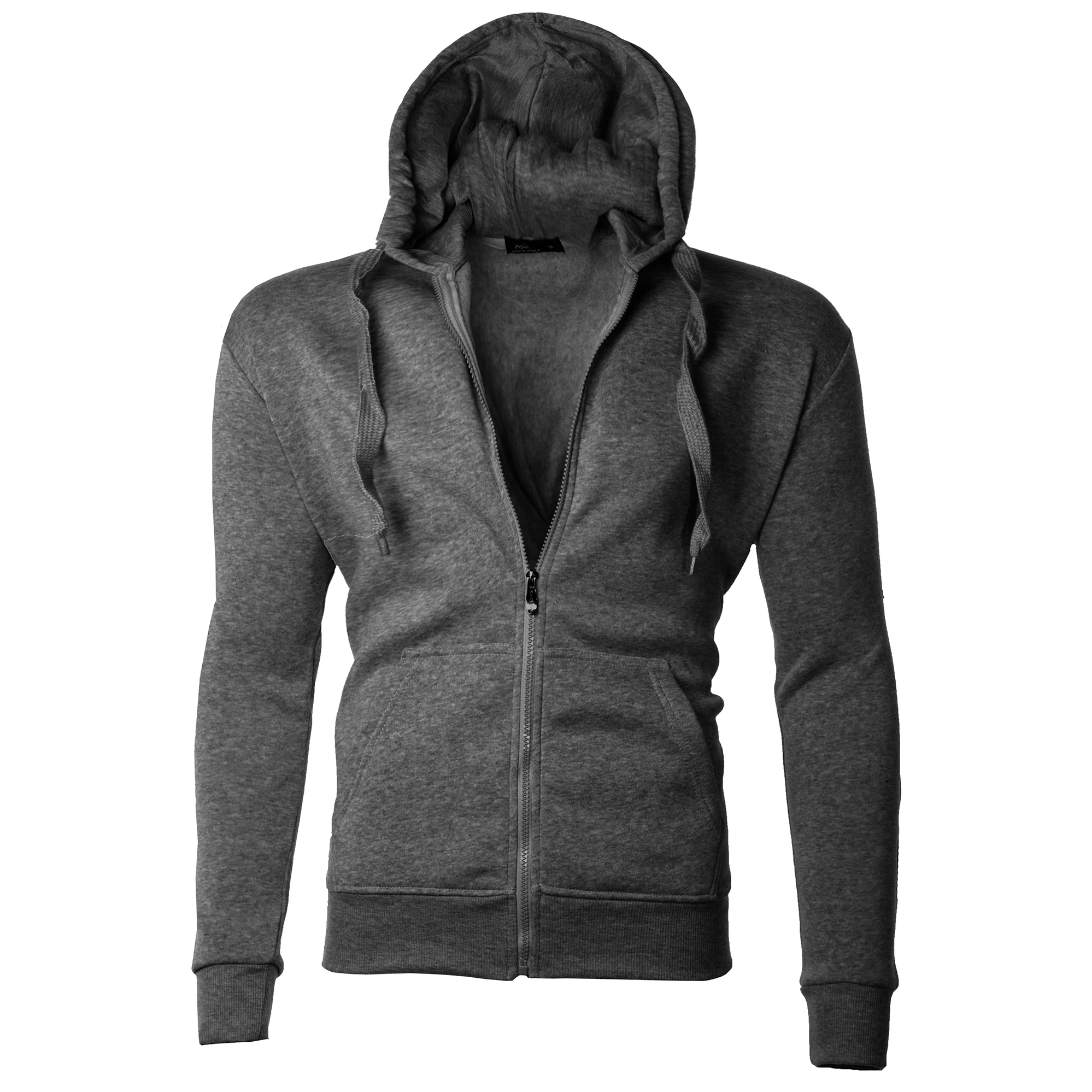 Men's Moisture Wicking Fleece-Lined Full-Zip Up Hoodie (5)