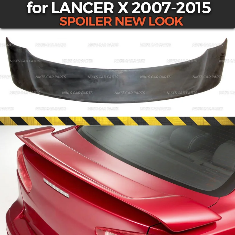 Спойлер для Mitsubishi Lancer X 2007-2015 новинка классический стиль АБС-пластик динамическое