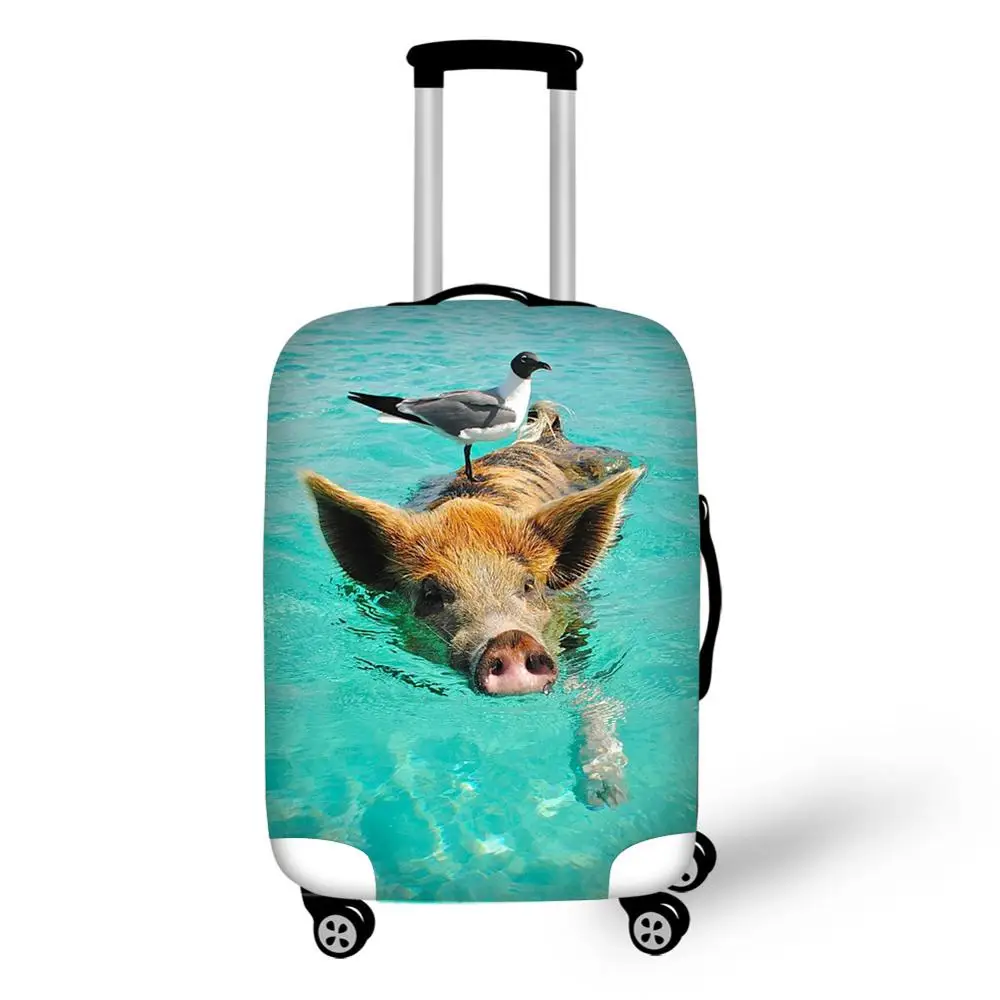 Animal Pig Print Travel Accessories Suitcase Protective Covers 18-32 Inch Elastic Luggage Dust Cover Case Stretchable Animal Pig Print Travel Accessories Suitcase Protective Covers 18-32 Inch Elastic Luggage Dust Cover Case Stretchable