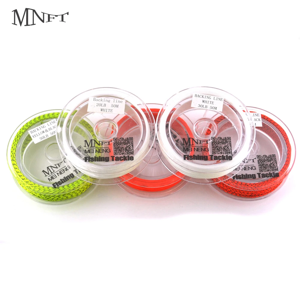 

MNFT 1Spools 50 Meters 20LB&30LB Braided Dacron Fly Fishing Backing Line with Various Color