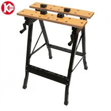 Верстак универсальный складной для столярных работ Калибр ВУСН-605/120 Размер столешницы: 650х120х18, размеры в рабочем положении: 650х635х805, допустимый вес заготовки 150 кг