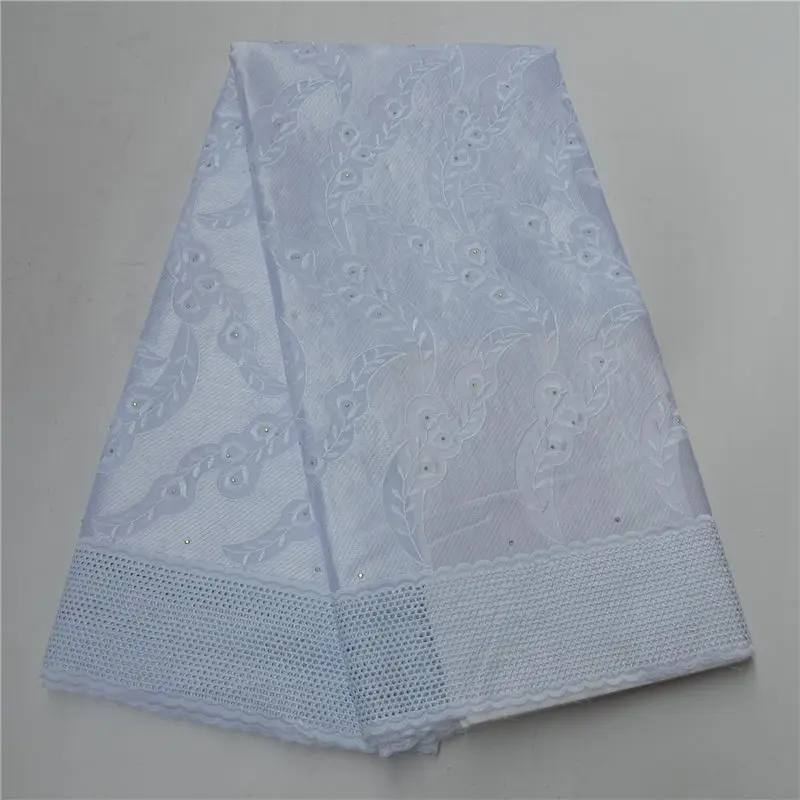 

African Dry Lace Fabric Swiss Voile With Stones Swiss Cotton Lace High Quality swiss voile lace with stones
