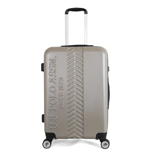 Us Polo Assn Подвижные ручные багажные наборы чемодан дорожные сумки тележка чехол 4 вращающийся Спиннер Hardside PLVLZ8060 PC Небьющийся коврик - Цвет: PLVLZ8060B (65CM)