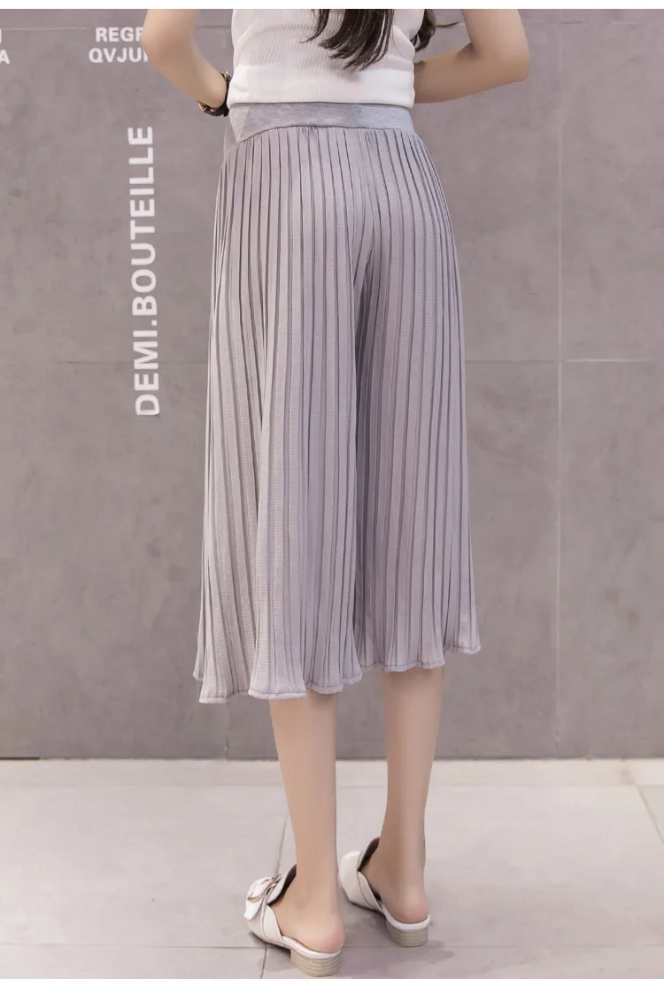 Мода Новое Материнство летние брюки тонкие свободные свободный крой брюки беременность семь леггинсы тонкие брюки Одежда для беременных
