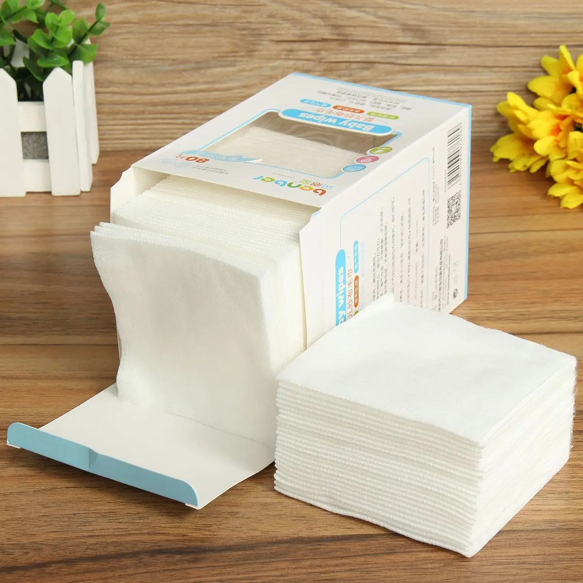 80pcs/box Rayon Disposable Handkerchiefs Baby Gauze Care Product New