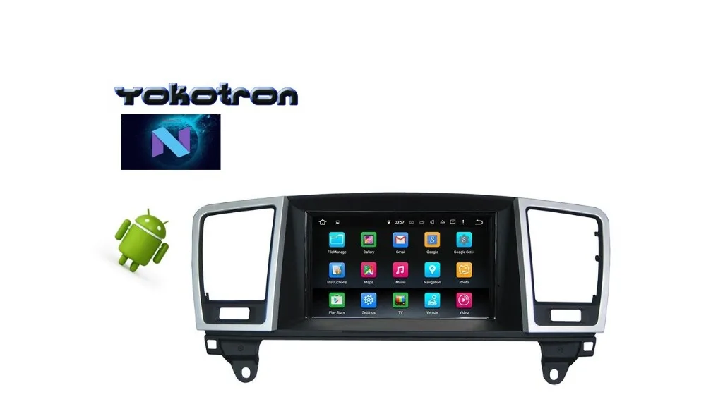 "Yokotron" " Android 7,1 автомобиль радио плеер аудио авто радио для Benz W166 ML GL 2012-+ gps+ фронтальная камера видеорегистратора