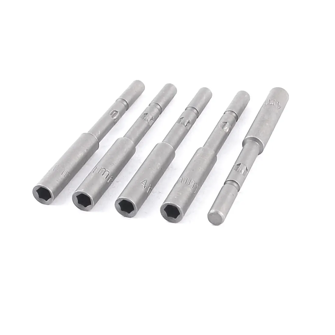 

5Pcs 4Mm X 65Mm Nut Driver Socket Adapter Hex Drill Bit For Long Life And Good Durability For Operating Wrench Hand Tools